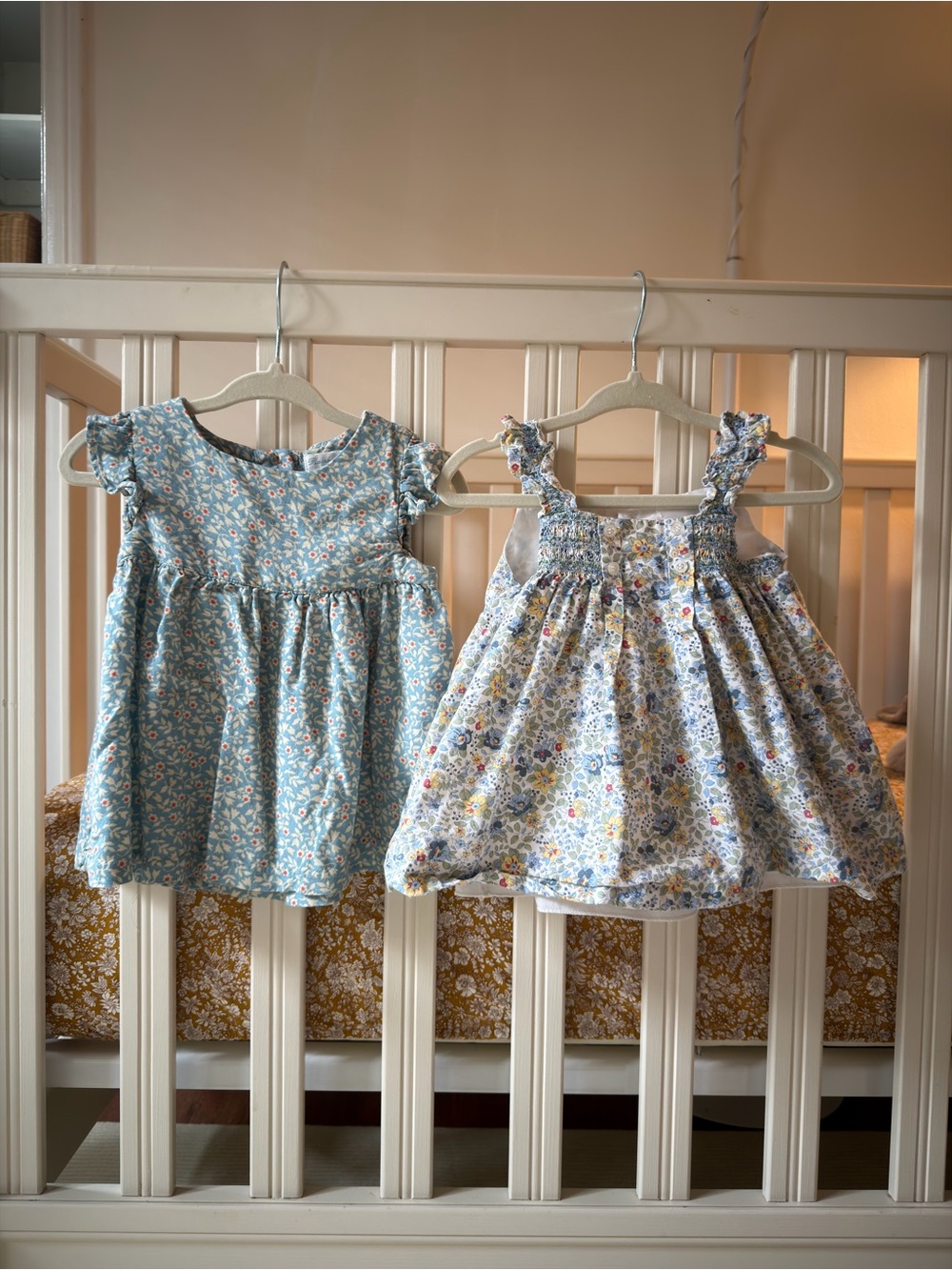 Ralph Lauren Blue Floral Ruffle-Sleeve Dress Bundle